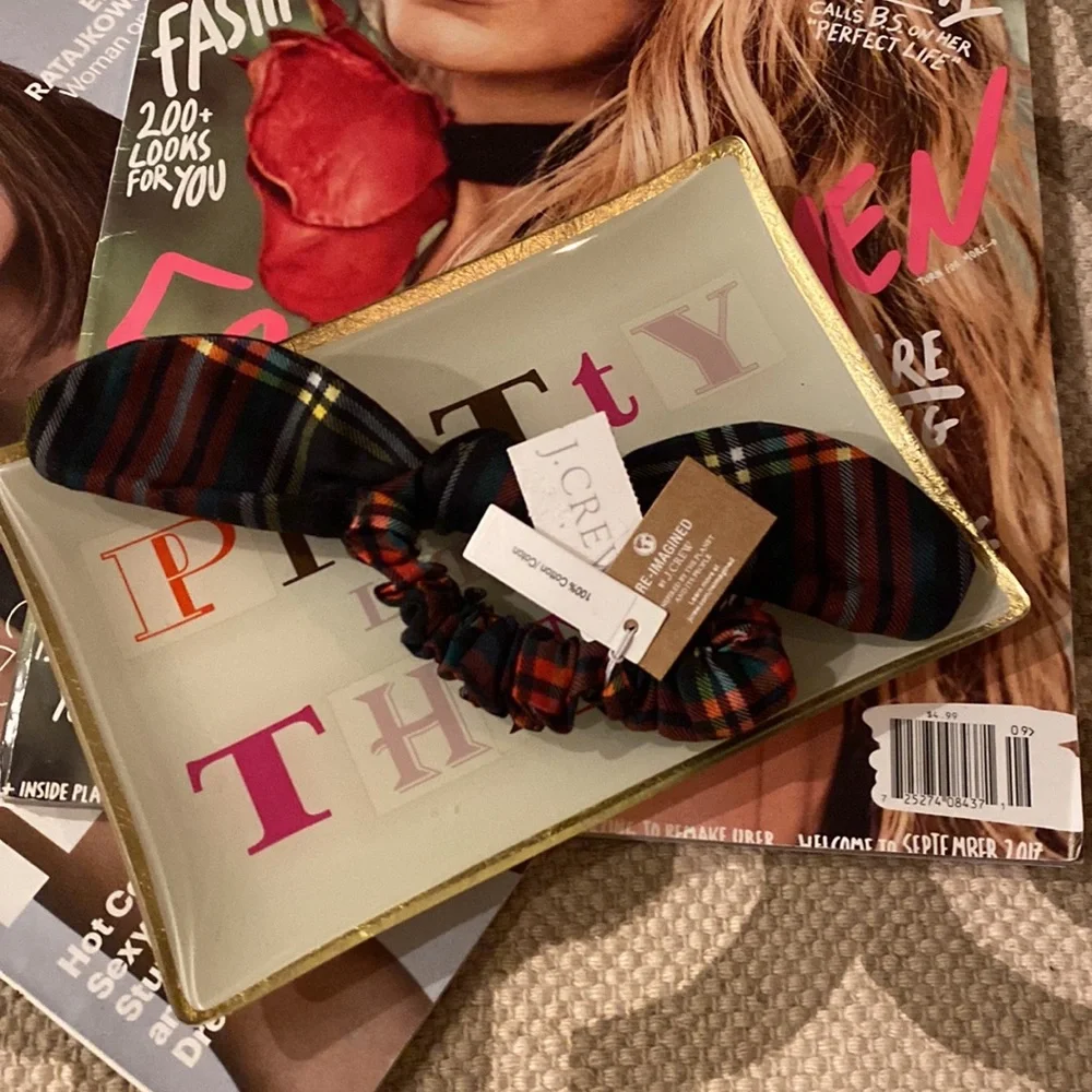 JCrew;NWT bow scrunchie